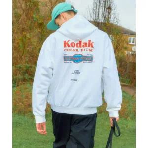 코닥 KODAK 레시피 스노우워싱 후드티셔츠 IVORY K5123LHDO1IVR 193021