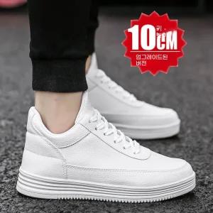 남성화 러닝화 헬스화 연예인신발 키높이 올화이트 키높이 흰색 운동화 10