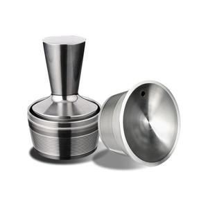 리필 가능 금속 Dolce Gusto 포드 컵 용 재사용 Capsula 스테인레스 스틸 필터 바구니 캡슐 도저