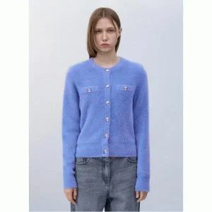 리스트 앙고라 라운드넥 가디건 TSKCDO82550