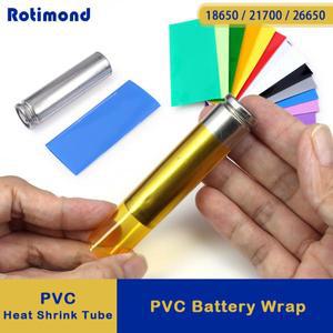18650/21700/26650 Lipo 배터리 랩 PVC 열 수축 튜브 Precut 절연 필름 커버 슬리브 케이스 20/50/100/300p