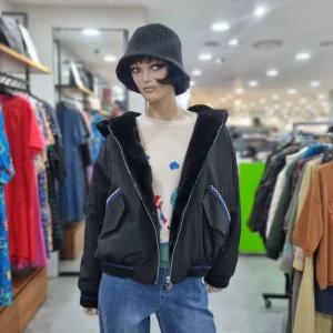 베네통/애플아울렛/브론즈 숏 후드 점퍼/BAJP50461