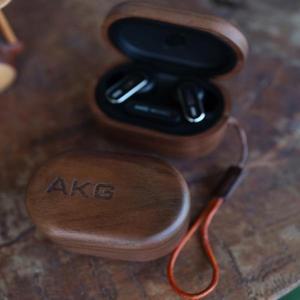AKG N5 무선 이어버드용 호두나무 보호 케이스 오리지널하고 트렌디하며 세련된 럭셔리 디자인