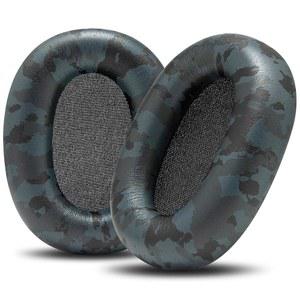 WC PadZ XM6 - WH-1000XM6 헤드폰과 호환되는 교체 이어패드 by Wicked Cushions 향상된 편안함, 내구성 있는 가죽 및 방음 블랙 카모