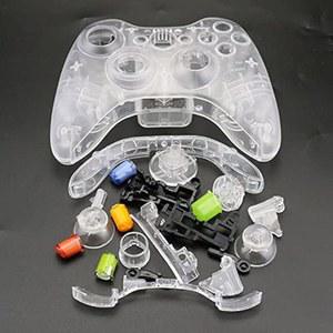 Xbox 360 게임 컨트롤러용 전체 하드 케이스 하우징 쉘 버튼 모드 키트 구성 요소 커버(A-Clear)