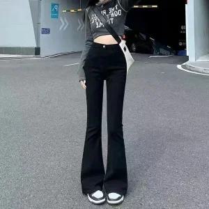 남성 트렌디 아이템 청바지 와이드핏 빈티지 블랙사계절 하이웨스트 스판 슬림핏 슬리퍼 부츠컷 HT1