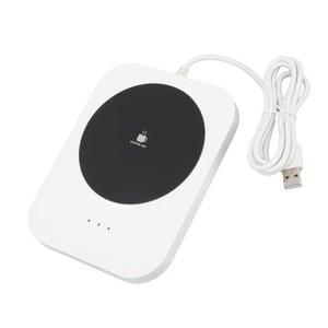 스마트 커피 머그 워머, 음료 워머 지능형 55 일정한 따뜻한 USB 전원 공급 장치 전기 난방 컵 매트 책상용 5V 화이트