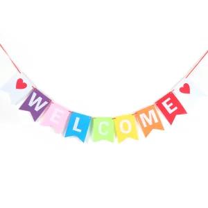 웰컴파티 펠트가랜드 welcome ) 입학식 입구 장식 배너 용품 (