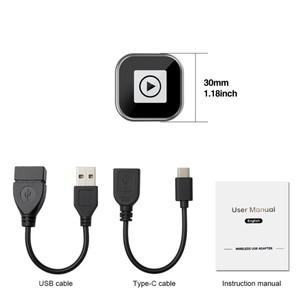 오디오인터페이스2in 1 무선 CarPlay 안드로이드 오토 어댑터 유선 차량용 스마트 박스로 변환