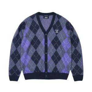 [정품] 팔라스 x 프레드 페리 아가일 가디건 피코트 - 25FW Palace Fred Perry Argyle Peacoat 774240