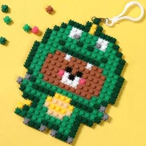 [셀러에이드]공룡곰 디폼블럭비즈 아트블럭 고리세트 8mm