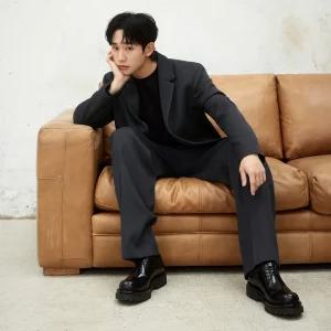 (택가 89,900) 마인드브릿지 [COUTURE]와이드골조직밴딩팬츠 MYPT6171