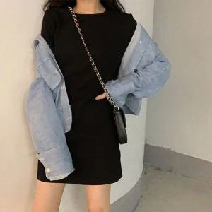 [트렌드스토어]베이직 파스텔톤 봄 여름 데일리 4컬러 미니원피스_P368037518