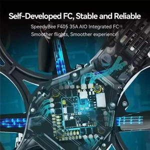 SpeedyBee Bee25 2.5인치 HD FPV 드론 ELRS 2.4G TBS 버전 (O4 O3 에어 유닛 Runcam Link RC 시네후프 비행