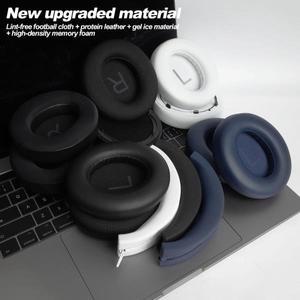 Anker Soundcore Life Space Q45 교체 용 이어폰 패드 핑크 헤드폰 귀마개 메쉬 메모리 커버 스폰지 단백질