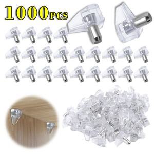 10/1000PCS 삼각형 라미네이트 고정 손톱 투명 선반 홈 캐비닛 옷장 유리 패널 브래킷 하드웨어