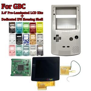 게임보이 컬러 GBC 전용 하우징 하이 퀄리티 쉘  밝기 도트 투 사전 적층 IPS LCD 스크린 키트  2.6 인치