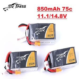 TATTU 3/4S 11.1/14.8V 850mAh 75C LiPo 배터리 RC 헬리콥터 Quadcopter FPV 레이싱 드론 부품 XT30/XT60