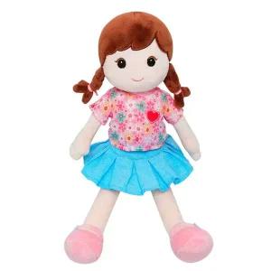 헝겊인형 하늘색 드레스 봉제 인형 38cm