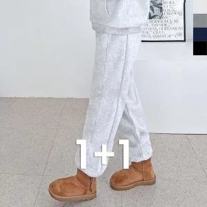 [하프클럽/]면 여자바지 빅사이즈 면바지 여성바지 캐쥬얼 배기