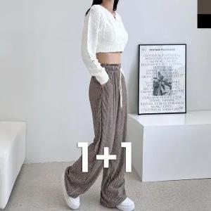 [하프클럽/]세미 허리밴딩 면 캐쥬얼 스판 루즈핏 밴딩 면바지