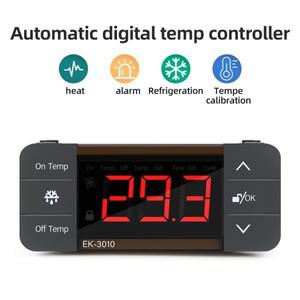 220V 디지털 온도 컨트롤러 EK-3010/EK-3020/EK-3030 냉장고 냉동 제상 조절기 센서