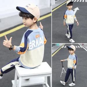 남아 주니어 배색에르카오 봄 가을 맨투맨 초등학생 트레이닝 상하
