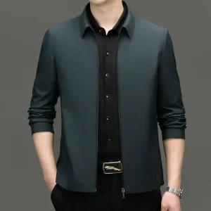 남자 점퍼 후드집업 가을 캐주얼 자켓 봄 집업 카라 솔리드 코트 유행3
