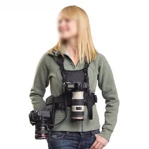 카메라 멜빵 숄더 거치대 DSLR 촬영용 어깨끈 조끼 벨트 듀얼