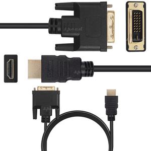 24K금도금 HDMI to dvi 컴퓨터 pc TV 모니터 연결 연장 셋톱박스 프로젝터 DVI케이블 HDMI케이블 2M