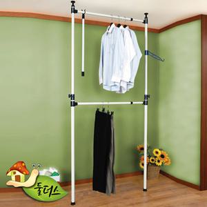 38mm 920행거 2단 고정식 옷걸이 폭90-150cm