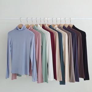 1+1 자체제작 코디 이너 슬림 폴라티셔츠
