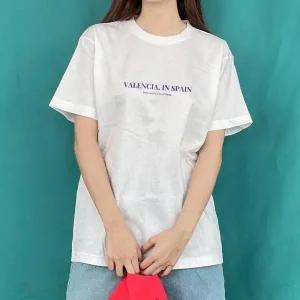 [험블]  여성 흰티 면티 레터링 여성 반팔티 (S8328377)
