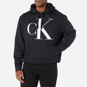 [Calvin Klein ]캘빈클라인 모노그램 로고 기모 후드티