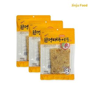진주식품 국내가공 조미 먹태 구이포 100g x 3개 술안주 간식