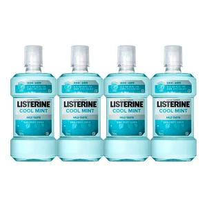 리스테린 쿨민트 마일드, 750ml, 4개 + 증정(쿨민트, 100ml, 2개)