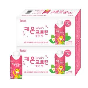 함소아 키온 KEYON 프로틴 딸기맛 (200ml x 18팩 2박스)