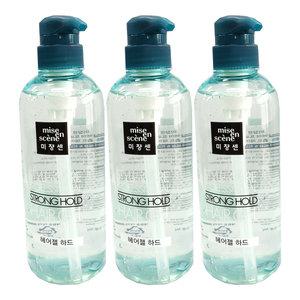 미쟝센 스타일케어 스트롱홀드 헤어젤 하드 500ml x3개