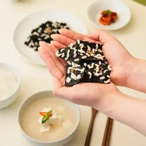 김부자푸드 찹쌀 꽃 김부각 단품 모음 50g, 110g 사랑 부모님 선물 아이 간식 반찬 맥주 와인 안주 김 바삭하고 고소한 수제 건강 저칼로리간식