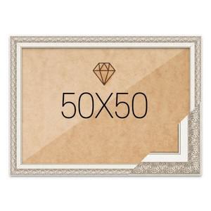 아트박스 누니액자 보석십자수액자 50x50 고급형 매트실버