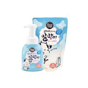[샤워메이트]애경 샤워메이트 말랑이 버블핸드워시 우유 250ml 리필 X 6개