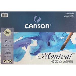 캔손 몽발 수채화 패드 스케치북 크로키북 1면제본 4절 300g 10매 35X51cm