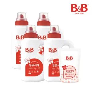비앤비 유아 섬유세제 1500ml 용기형 4입+증정품