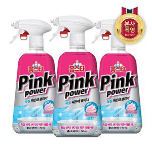 [엘지생활건강]홈스타 핑크파워 욕실 찌든때 클리너 750ml x 3개