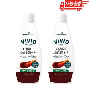 (냉장) 오늘출발 비비드키친 저칼로리 숯불매콤소스 290g 2개