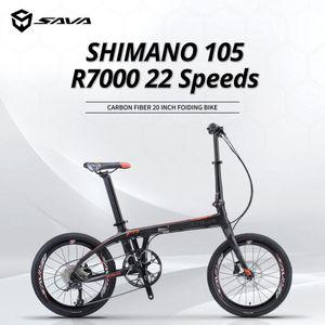 수입자전거 SAVA Z1 탄소 섬유 접이식 자전거 시마노 성인용 통근 도시 9 2022 스