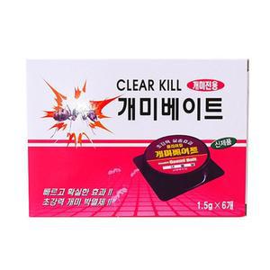 CLEAR KILL 개미 베이트 개미전용 1.5g(6개입) 트랩 유인 약 퇴치 함정