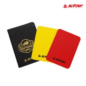 [스타] 뉴 축구 심판 경고카드 레드 옐로우 기록지 포함 수첩형