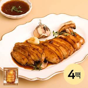 [허닭] 슬라이스 스팀 닭가슴살 갈비맛 4팩