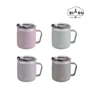 디유 캠핑 뚜껑 스텐 보냉 보온 머그 컵 잔 텀블러 420ml